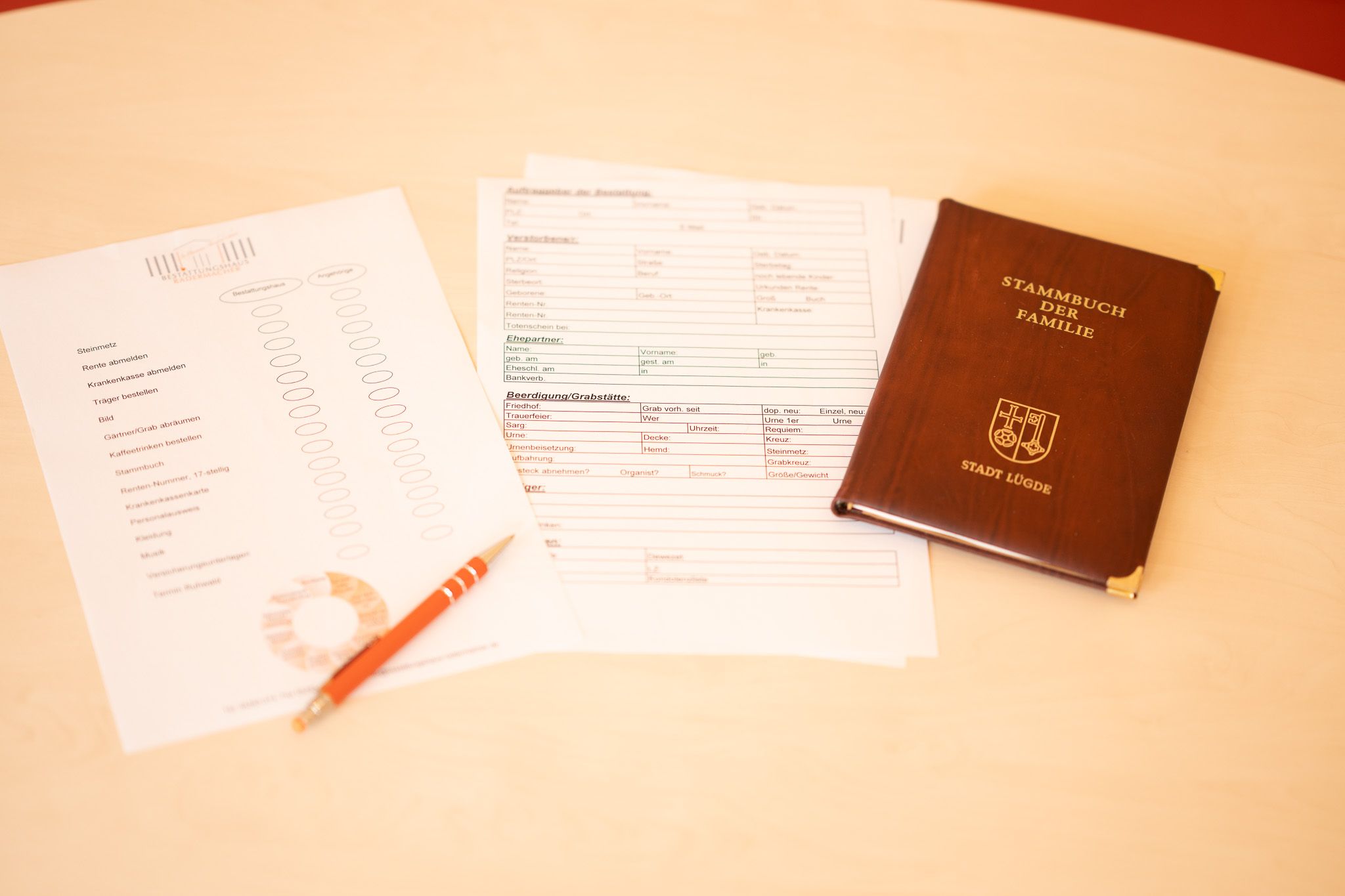 Wichtige Dokumente im Trauerfall